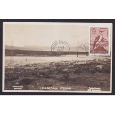 USHUAIA TIERRA DEL FUEGO ANTIGUA TARJETA POSTAL